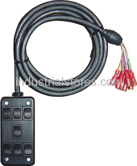 AVS ARC-7-BK Black 7 Switch Box Rocker Switch 4