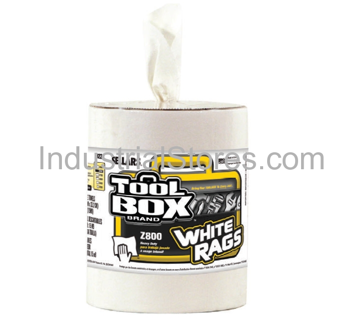 Sellars 80221 TOOLBOX Z800 Refill White Rags 190CT (6/Case)