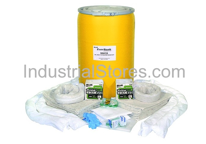 Sellars 99035 55Gallon Drum Oil Only Spill Kit