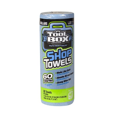 Sellars 54400 TOOLBOX Z400 Blue Shop Towel Small Roll (12/Case)