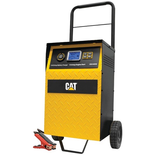 CAT CBC40E 40-Amp Rolling High-Frequency Charger with 110-Amp Engine Start, Alternator Check & Battery Reconditioning