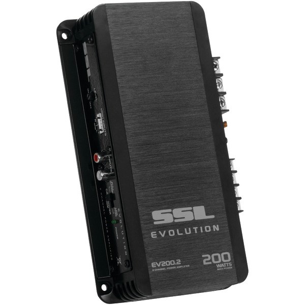 SOUNDSTORM EV200.2 EVOLUTION Series Class AB 200-Watt 2-Channel MOSFET Amp (Black)