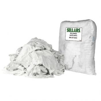 Sellars 99302 Reclaimed Rags White Knit Polo 5lb (5 bags per case)