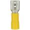 INSTALL BAY YVFD250 Noninsulated Female Quick Disconnects, 100 pk (Yellow, 12-10 Gauge, .25)